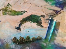 Estratto, pittura, marmo, colori, arte verde blu, bambini dei modelli, fotografie stock libere da diritti Estratto, pittura, marmo, colori, arte verde blu, bambini dei modelli, fotografie stock libere da diritti