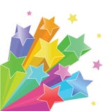 Estrelas do arco-íris ilustração royalty free Estrelas do arco-íris ilustração royalty free