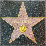 Estrella de Walt Disneys en el paseo de Hollywood de la fama foto de archivo Estrella de Walt Disneys en el paseo de Hollywood de la fama foto de archivo
