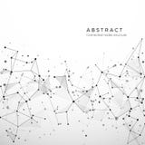 Estructura abstracta del plexo de datos digitales, del web y del nodo Partículas y conexión de los puntos Concepto del átomo y de stock de ilustración Estructura abstracta del plexo de datos digitales, del web y del nodo Partículas y conexión de los puntos Concepto del átomo y de stock de ilustración