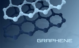 Estrutura atômica de Graphene ilustração royalty free Estrutura atômica de Graphene ilustração royalty free