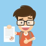 A estudante obteve A ilustração stock A estudante obteve A ilustração stock