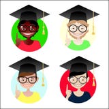 Estudantes ajustadas ilustração stock Estudantes ajustadas ilustração stock