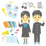 Estudantes, aprendendo a ferramenta ilustração do vetor Estudantes, aprendendo a ferramenta ilustração do vetor