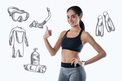 Estudiante activo que siente excitado mientras que espera sus lecciones que se zambullen Fotos de archivo libres de regalías Estudiante activo que siente excitado mientras que espera sus lecciones que se zambullen Fotos de archivo libres de regalías
