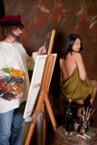 Estudio del artista imagen de archivo libre de regalías Estudio del artista imagen de archivo libre de regalías