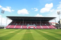 Estádio do clube do futebol de CFR Cluj Napoca imagem de stock royalty free Estádio do clube do futebol de CFR Cluj Napoca imagem de stock royalty free