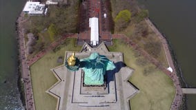 Estátua da liberdade video aérea filme Estátua da liberdade video aérea filme