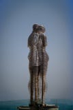 Estátua de Ali e de Nino na terraplenagem de Batumi Geórgia, bastão foto de stock Estátua de Ali e de Nino na terraplenagem de Batumi Geórgia, bastão foto de stock