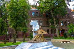 Estátua de Lviv Verbitsky imagens de stock Estátua de Lviv Verbitsky imagens de stock