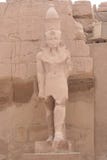 Estátua de Ramses 2 no templo de Karnak fotos de stock royalty free Estátua de Ramses 2 no templo de Karnak fotos de stock royalty free