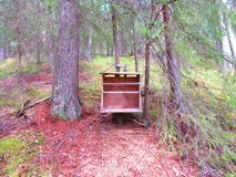 Et vieille étagère i trouver dans la forêt photographie stock Et vieille étagère i trouver dans la forêt photographie stock