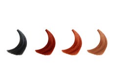 Etapas que descabezan el pelo Pelo de la vuelta al aligerar el pelo Antes y después imágenes de archivo libres de regalías Etapas que descabezan el pelo Pelo de la vuelta al aligerar el pelo Antes y después imágenes de archivo libres de regalías