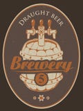 Etiqueta para a cerveja ilustração stock Etiqueta para a cerveja ilustração stock