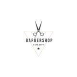 Etiquetas de la barbería del vintage Plantillas para el diseño de logotipos y de emblemas ilustración del vector Etiquetas de la barbería del vintage Plantillas para el diseño de logotipos y de emblemas ilustración del vector