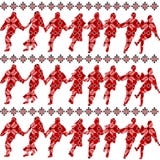Etniczny ornamentu wzór z tancerzami royalty ilustracja Etniczny ornamentu wzór z tancerzami royalty ilustracja