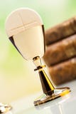 Eucharist, sacrament of communion, bright background, saturated royalty free stock photo Eucharist, sacrament of communion, bright background, saturated royalty free stock photo