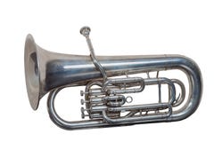 Euphonium латунной аппаратуры классической музыки изолированный на белой предпосылке стоковые фото Euphonium латунной аппаратуры классической музыки изолированный на белой предпосылке стоковые фото