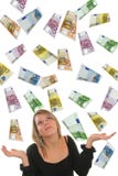 Euro And Girl Stock Photos