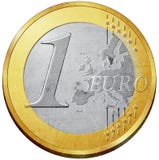 Euro Coin Royalty Free Stock Photography Euro Coin Royalty Free Stock Photography