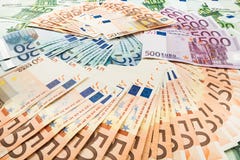 Euro de los billetes Fondo de billetes de banco Euro de los billetes Fondo de billetes de banco