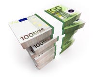 Euro factures. 3d. illustration stock Euro factures. 3d. illustration stock