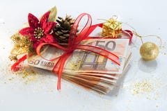 Euro package for gift christmas