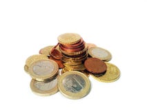 Euro pièces de monnaie image libre de droits Euro pièces de monnaie image libre de droits