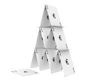 Euro- torre do cartão. no fundo branco ilustração do vetor Euro- torre do cartão. no fundo branco ilustração do vetor