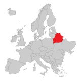 Europa - Politieke Kaart van Europa stock illustratie Europa - Politieke Kaart van Europa stock illustratie