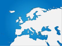 Europa- u. Nord-Afrika-Vorhang-Karte vektor abbildung Europa- u. Nord-Afrika-Vorhang-Karte vektor abbildung
