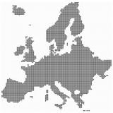 Europe map mosaic