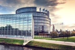 European Parliament building. Strasbourg, France Stock Image European Parliament building. Strasbourg, France Stock Image