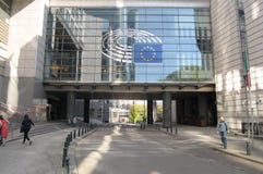 European Union Parliament building in Brussels, Belgium, Europe stock images European Union Parliament building in Brussels, Belgium, Europe stock images