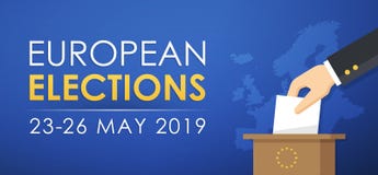 Europeiska val 2019 stock illustrationer Europeiska val 2019 stock illustrationer