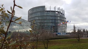 Europejczyk Parlament w Strasburg zdjęcie stock Europejczyk Parlament w Strasburg zdjęcie stock
