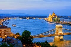Evening in Budapest royalty free stock photo Evening in Budapest royalty free stock photo