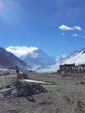 Everest basläger på vintern royaltyfri bild Everest basläger på vintern royaltyfri bild