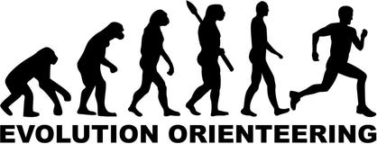 Evolutionorientering stock illustrationer Evolutionorientering stock illustrationer
