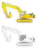 Excavator vector illustration