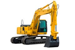 Excavator With Long Arm Royalty Free Stock Image