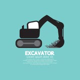 Excavatrice Black Graphic Symbol illustration libre de droits Excavatrice Black Graphic Symbol illustration libre de droits