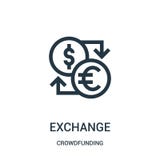 exchange icon vector from crowdfunding collection. Thin line exchange outline icon vector illustration vector illustration exchange icon vector from crowdfunding collection. Thin line exchange outline icon vector illustration vector illustration