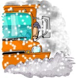 Excitador do Snowplow ilustração stock Excitador do Snowplow ilustração stock