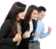 Excited group of business people Stock Photography Excited group of business people Stock Photography