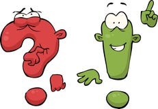 Vector Cartoon Green Exclamation Mark Clipart And Illustrations