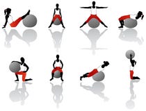 Exercice de Pilates illustration de vecteur Exercice de Pilates illustration de vecteur