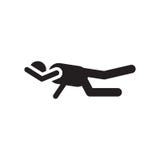 Exercise icon vector sign and symbol isolated on white background, Exercise logo concept royalty free illustration Exercise icon vector sign and symbol isolated on white background, Exercise logo concept royalty free illustration