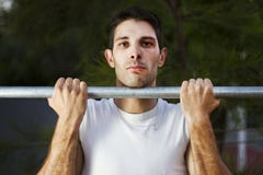 Exercise On A Bar Stock Photos