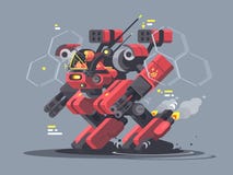 Exoskeleton militar para o soldado ilustração royalty free Exoskeleton militar para o soldado ilustração royalty free